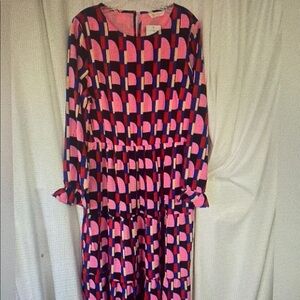 Kirundo Vibrant Geometric Maxi NWT Spring Dress Size L